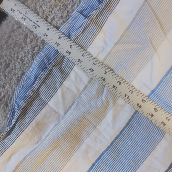 Zoo York Striped Button-Up Shirt Blue White Casual Long Sleeve Men's 2XB Skater - Picture 5 of 7